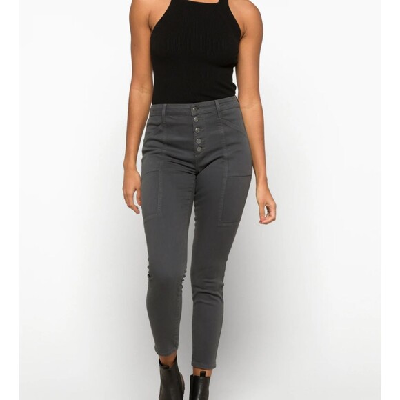 Cosmic Blue Love Hailey Eco Button Front Cargo Pant BRAND NEW size 8 - Picture 1 of 4